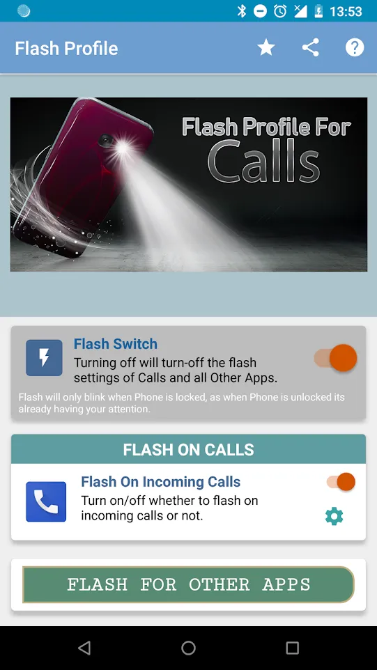 Flash Profile For Calls | Indus Appstore | Screenshot