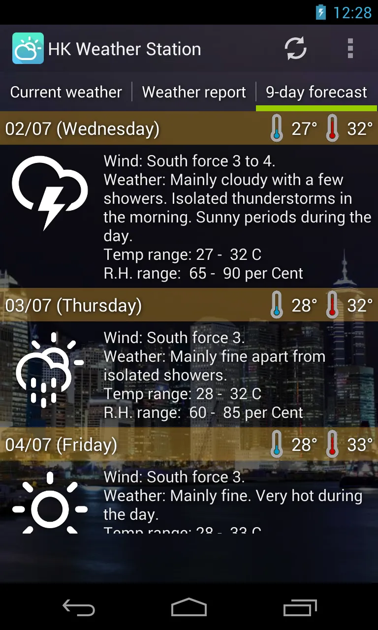 HK Weather Station | Indus Appstore | Screenshot