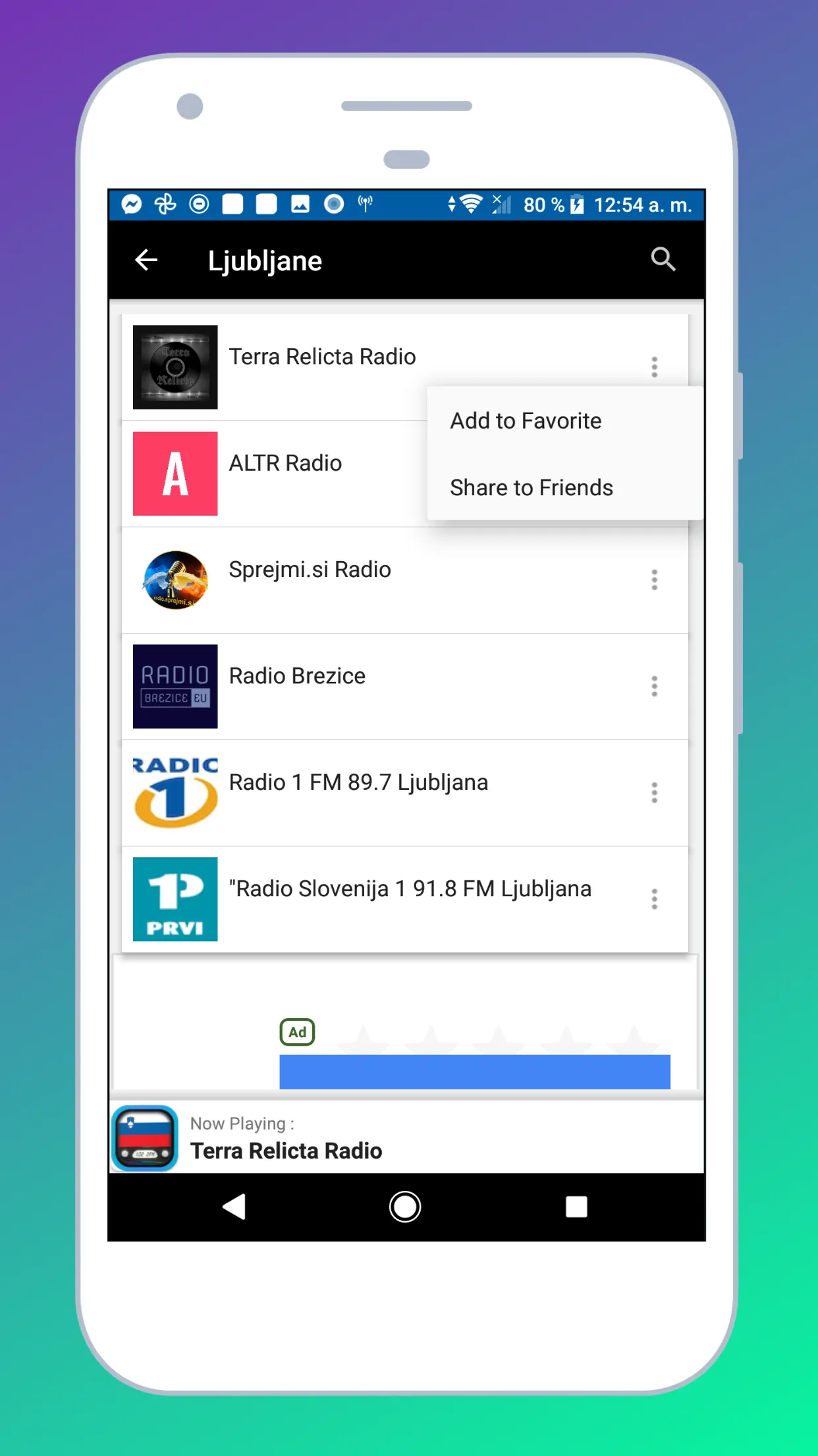 Radio Slovenia + Radio Online | Indus Appstore | Screenshot