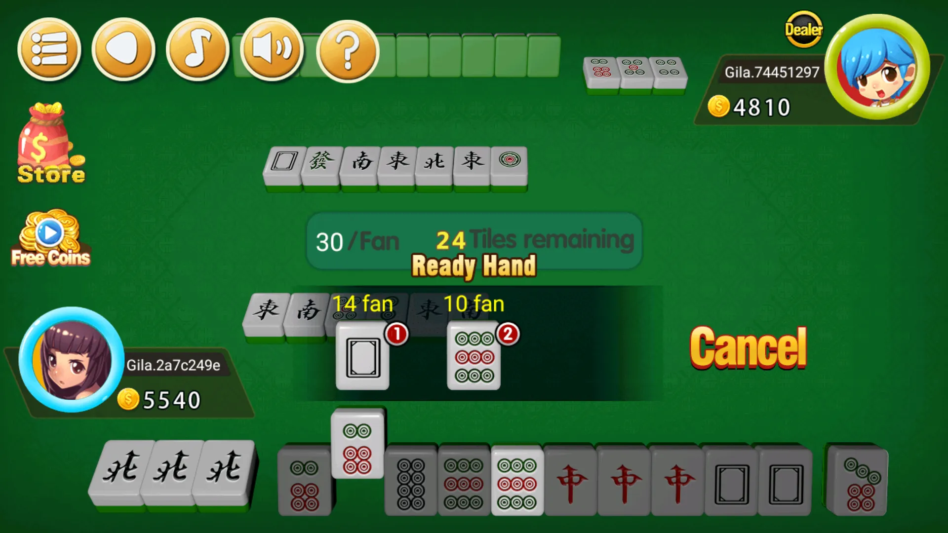 Mahjong 2P: Chinese Mahjong | Indus Appstore | Screenshot