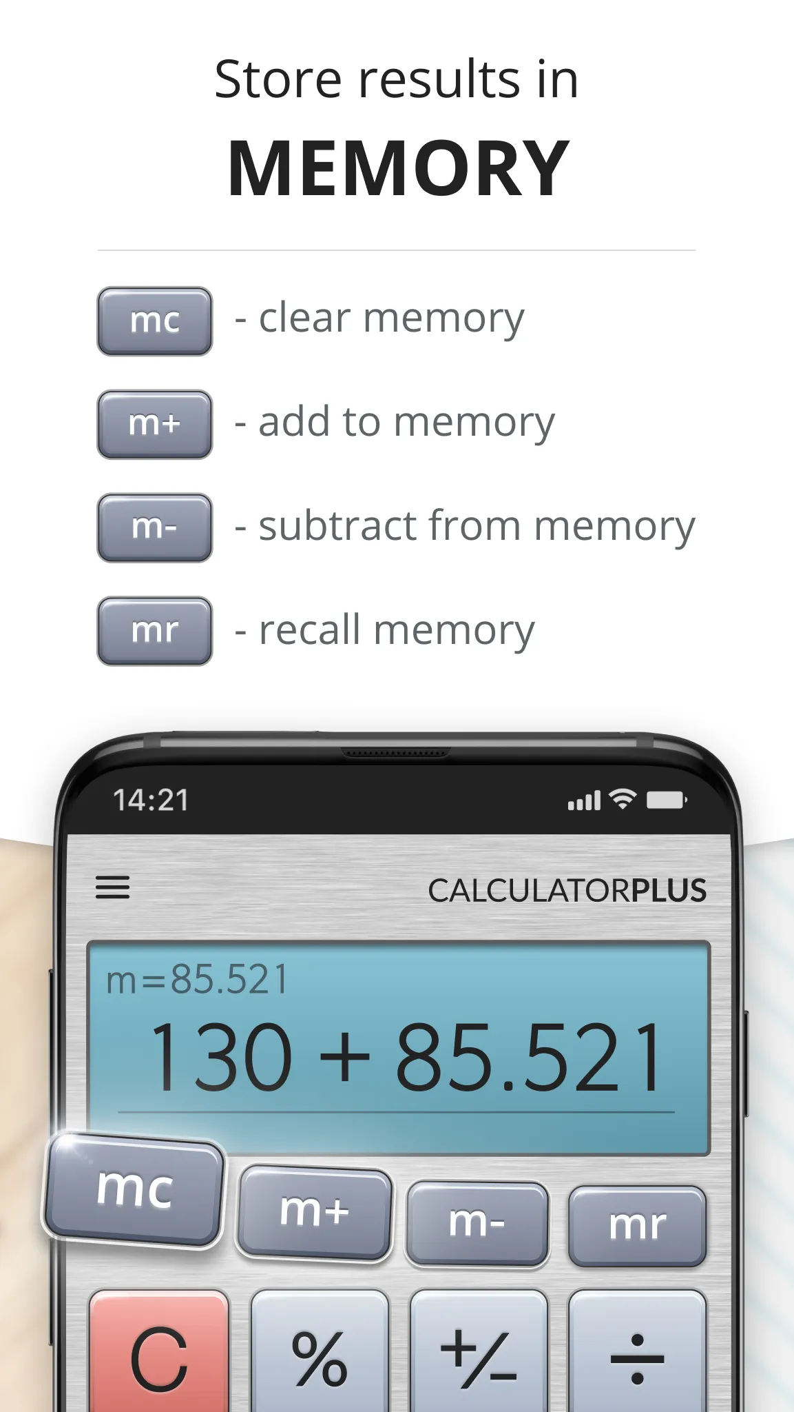 Calculator Plus with History | Indus Appstore | Screenshot