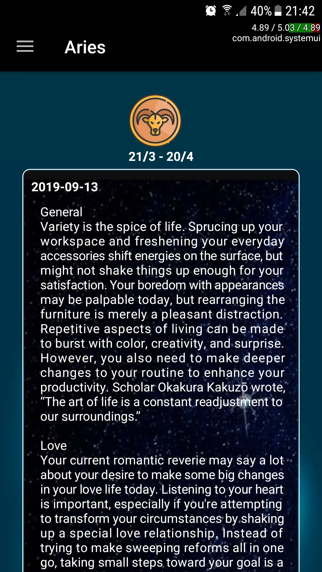 Horoscope 2025 | Indus Appstore | Screenshot