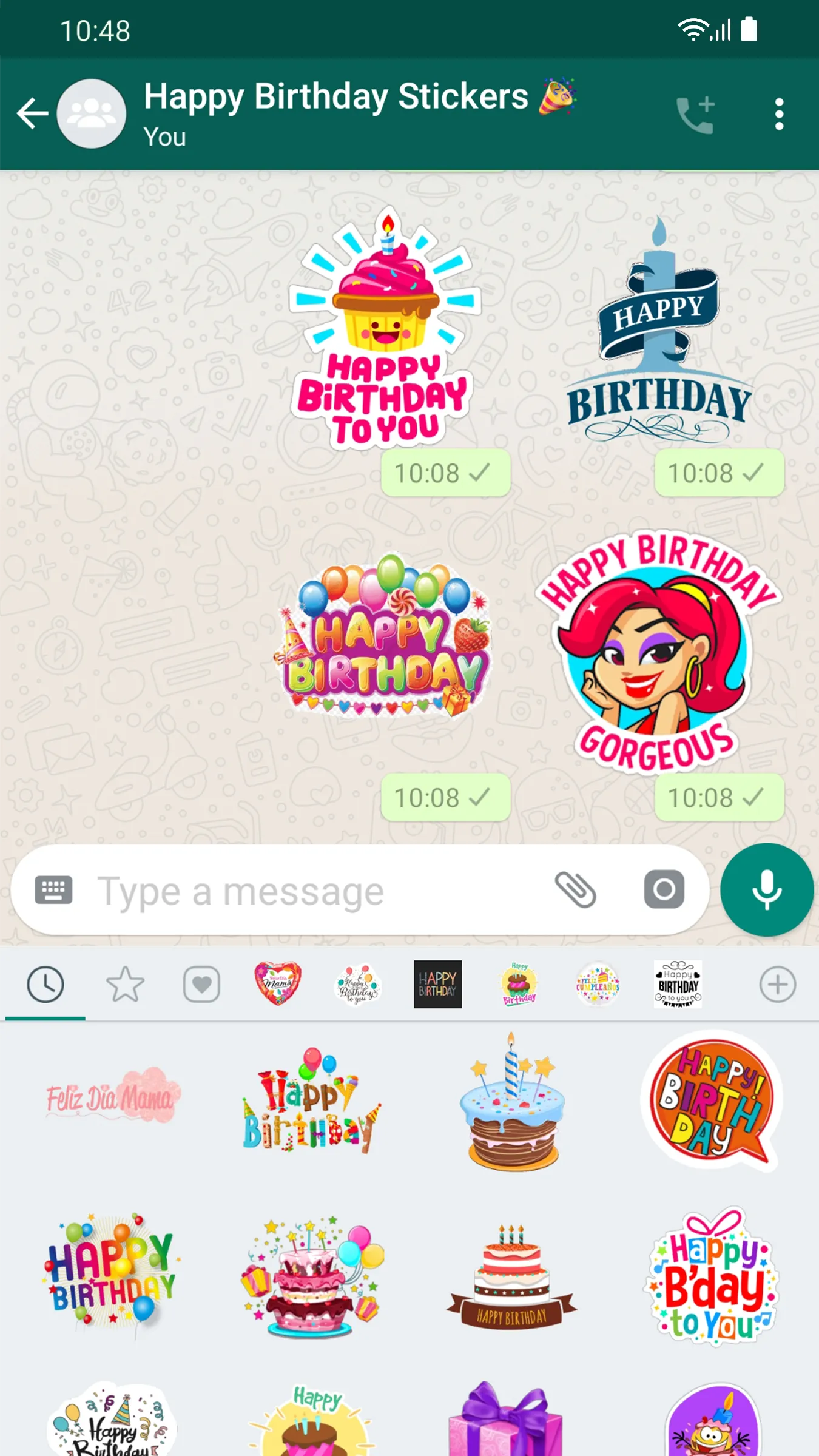 Stickers Happy Birthday | Indus Appstore | Screenshot