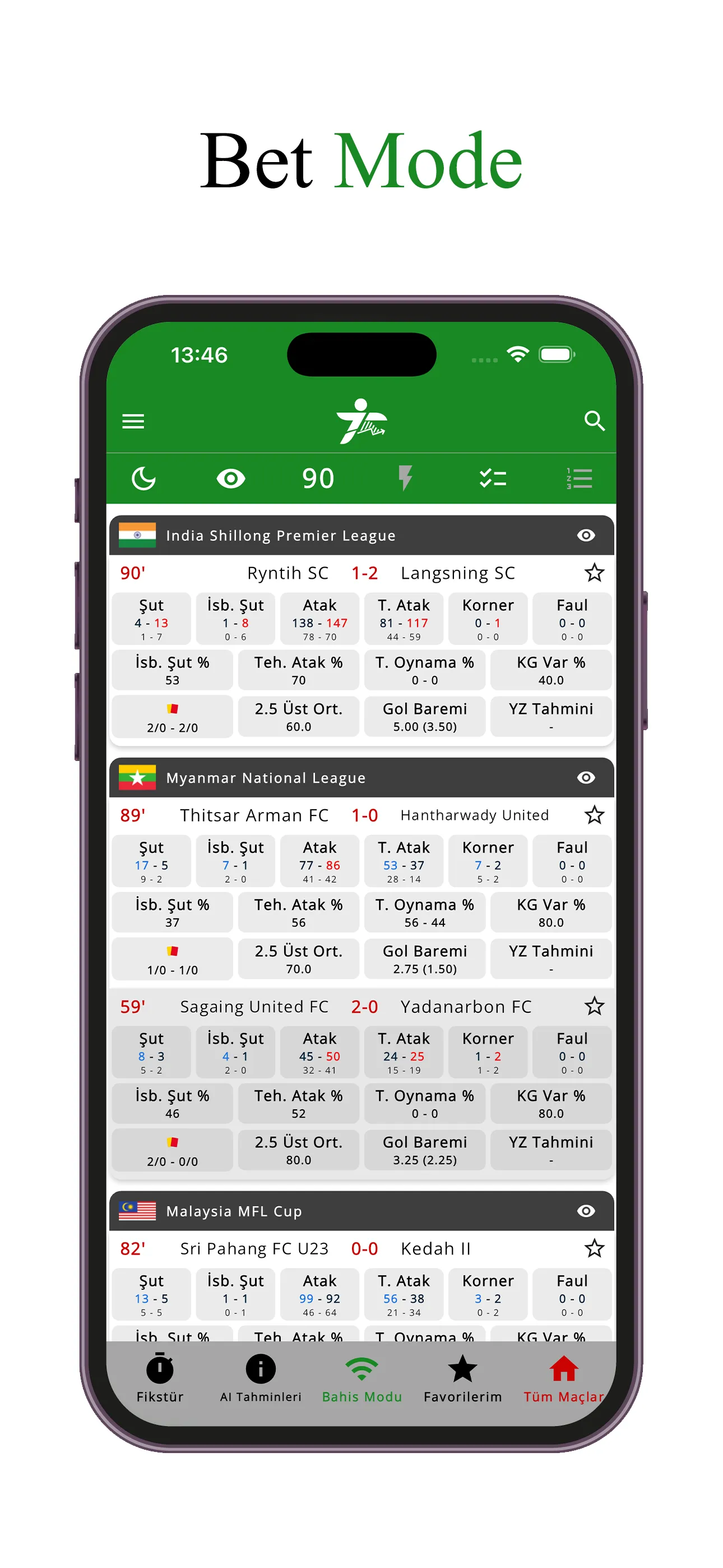 iTahmin - Live Football Stats | Indus Appstore | Screenshot