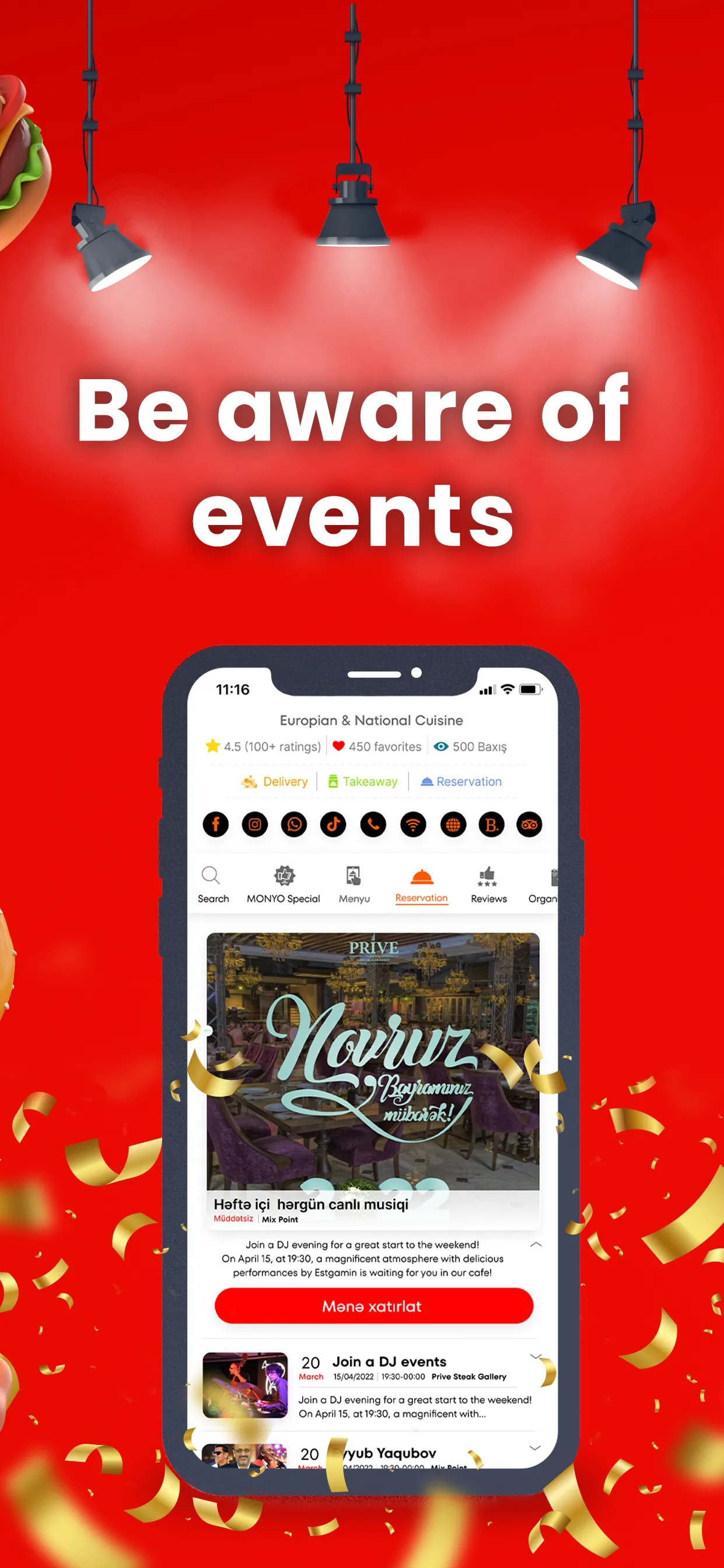 Monyo: Find Restaurant & Menu | Indus Appstore | Screenshot