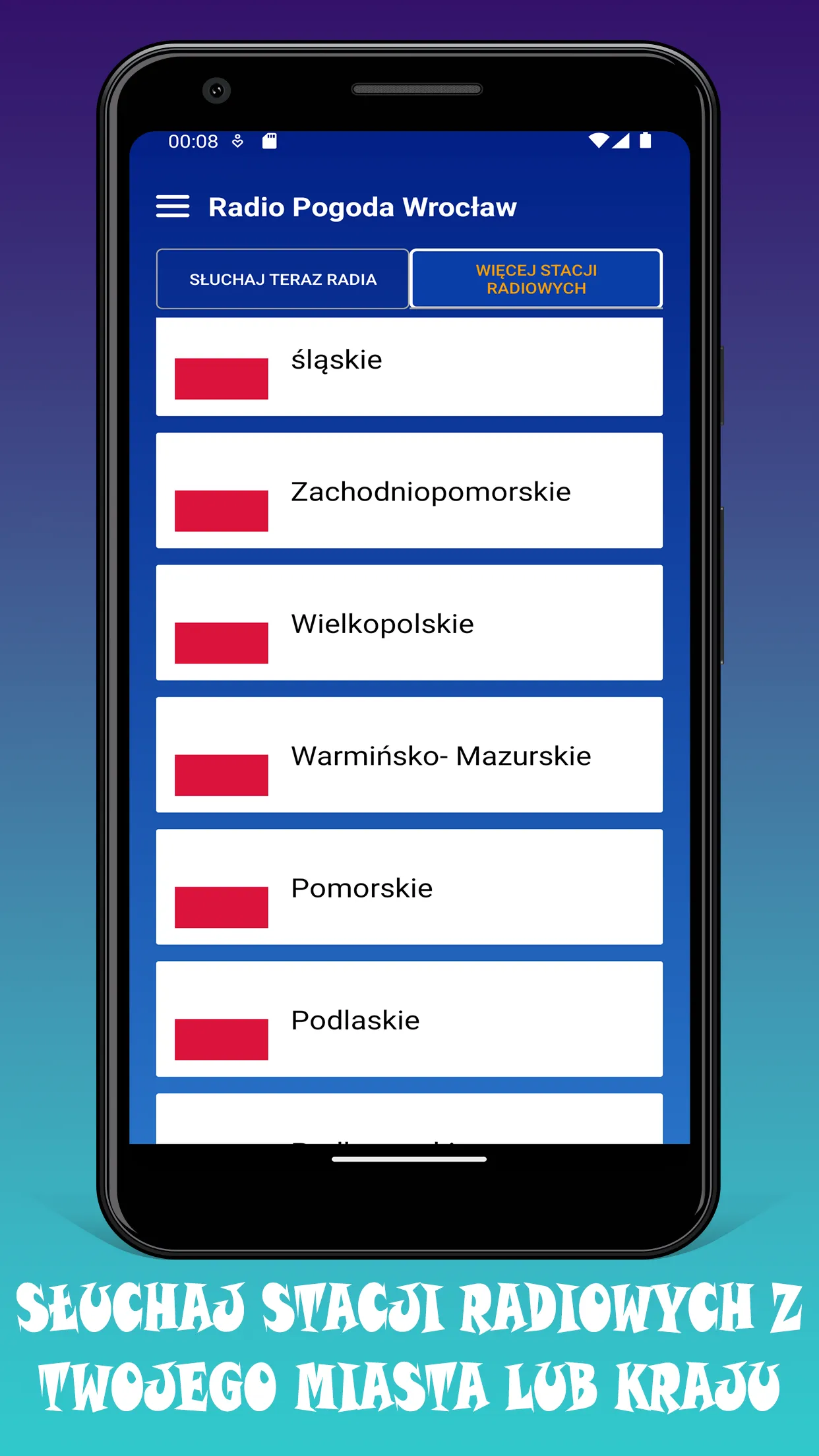 Radio Pogoda Wrocław PL Online | Indus Appstore | Screenshot