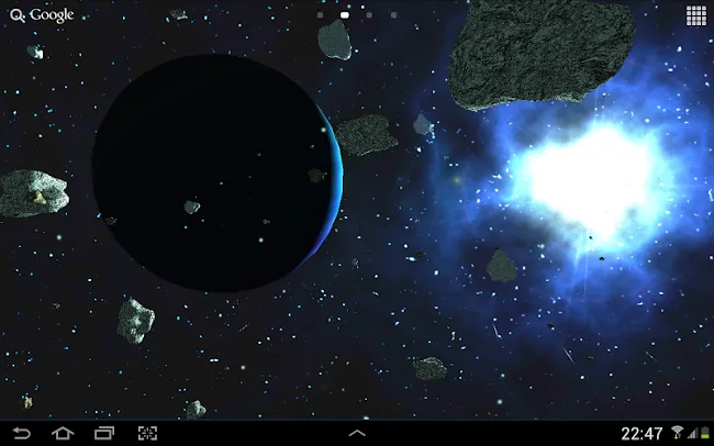 Asteroids 3D live wallpaper | Indus Appstore | Screenshot