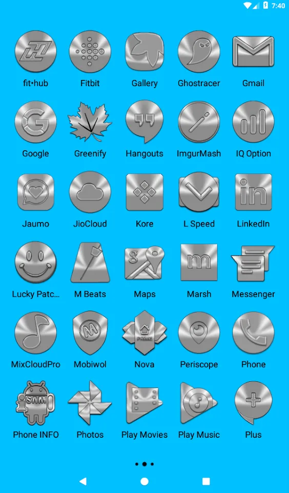 Silver and Chrome Icon Pack | Indus Appstore | Screenshot