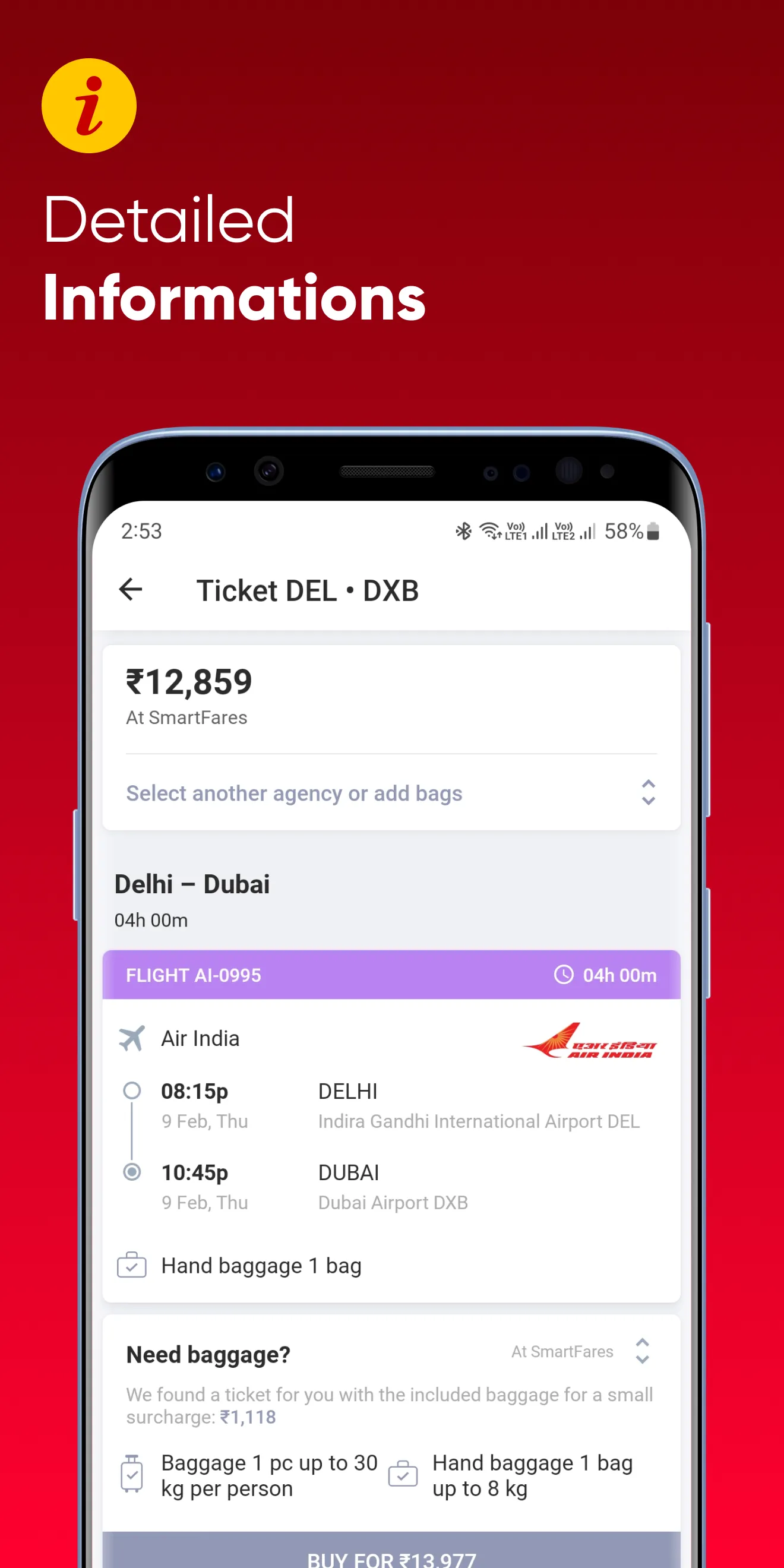 Last Minute Flight Booking App | Indus Appstore | Screenshot