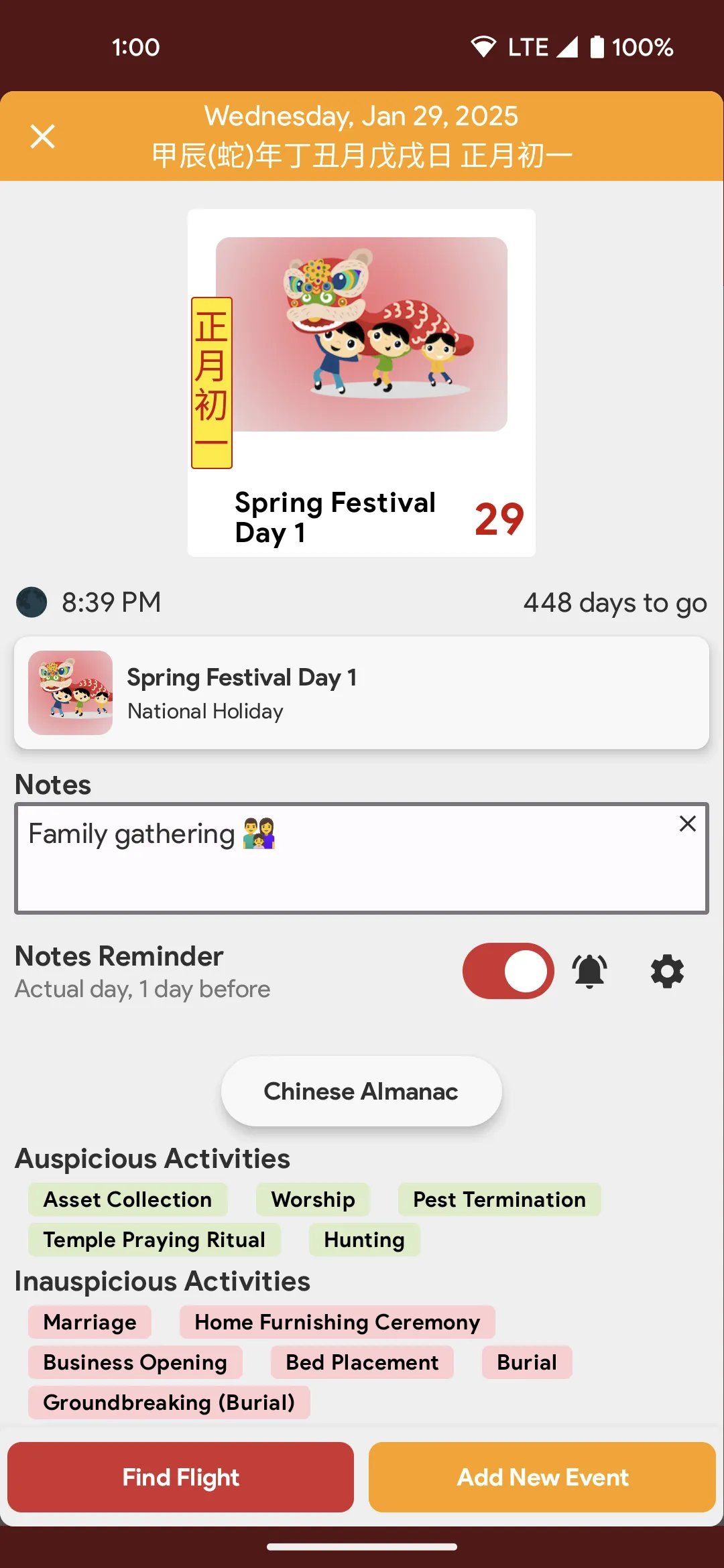 China Calendar - Notes Taking | Indus Appstore | Screenshot