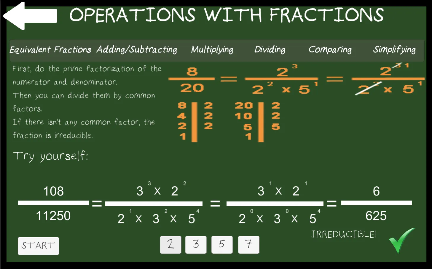 Prime numbers and factorizatio | Indus Appstore | Screenshot