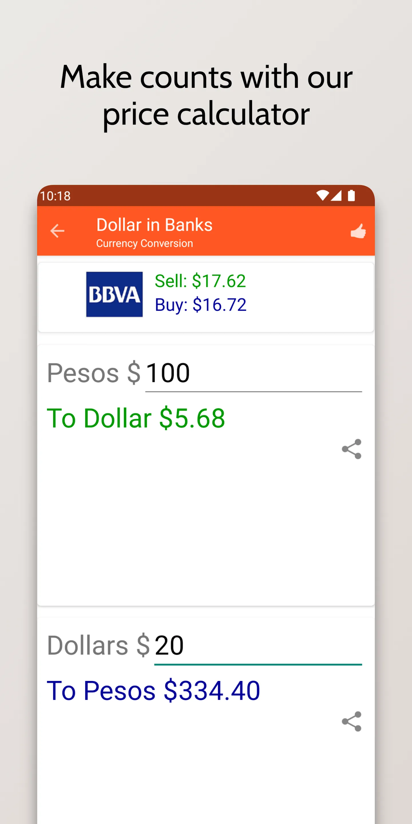 Dollar and Euro in Mexico | Indus Appstore | Screenshot