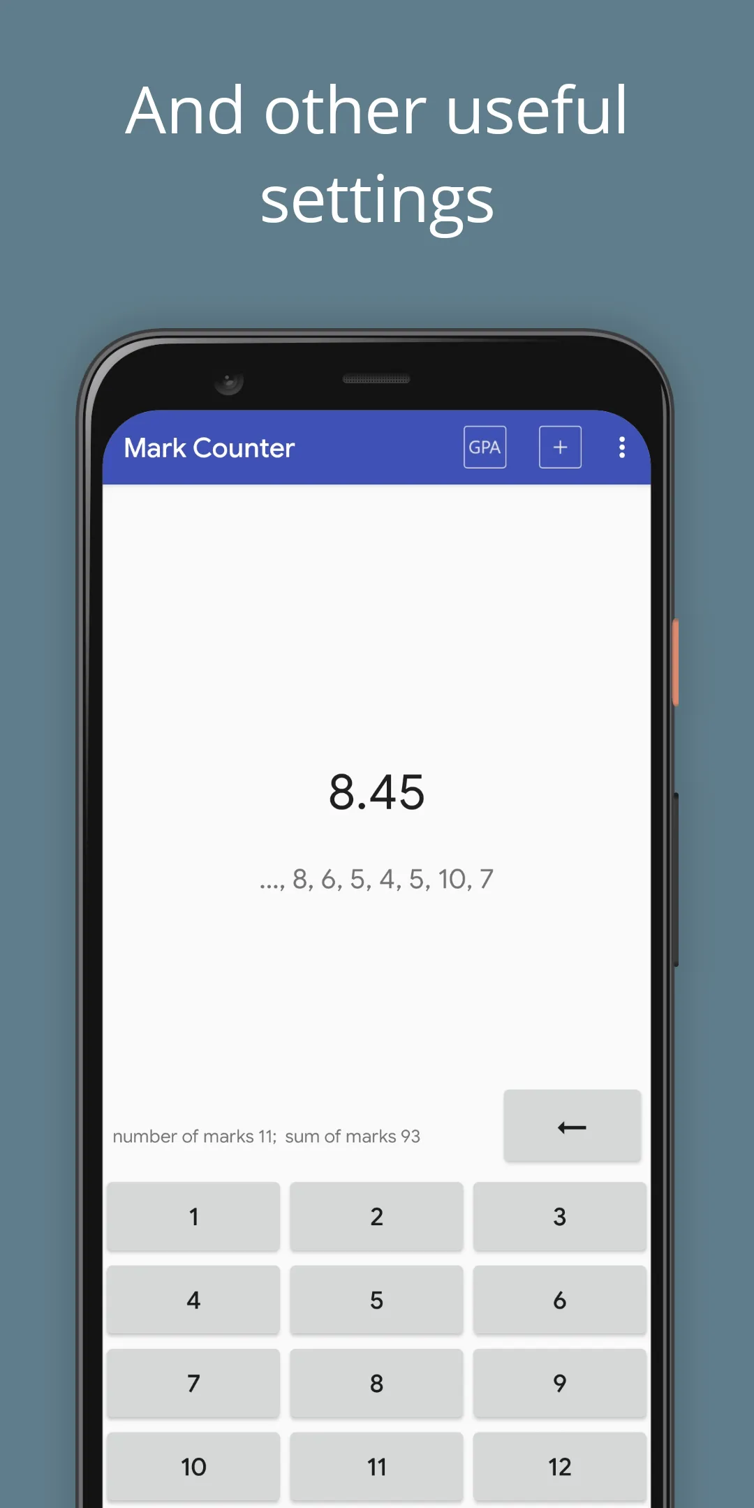 Mark Counter - Average mark | Indus Appstore | Screenshot