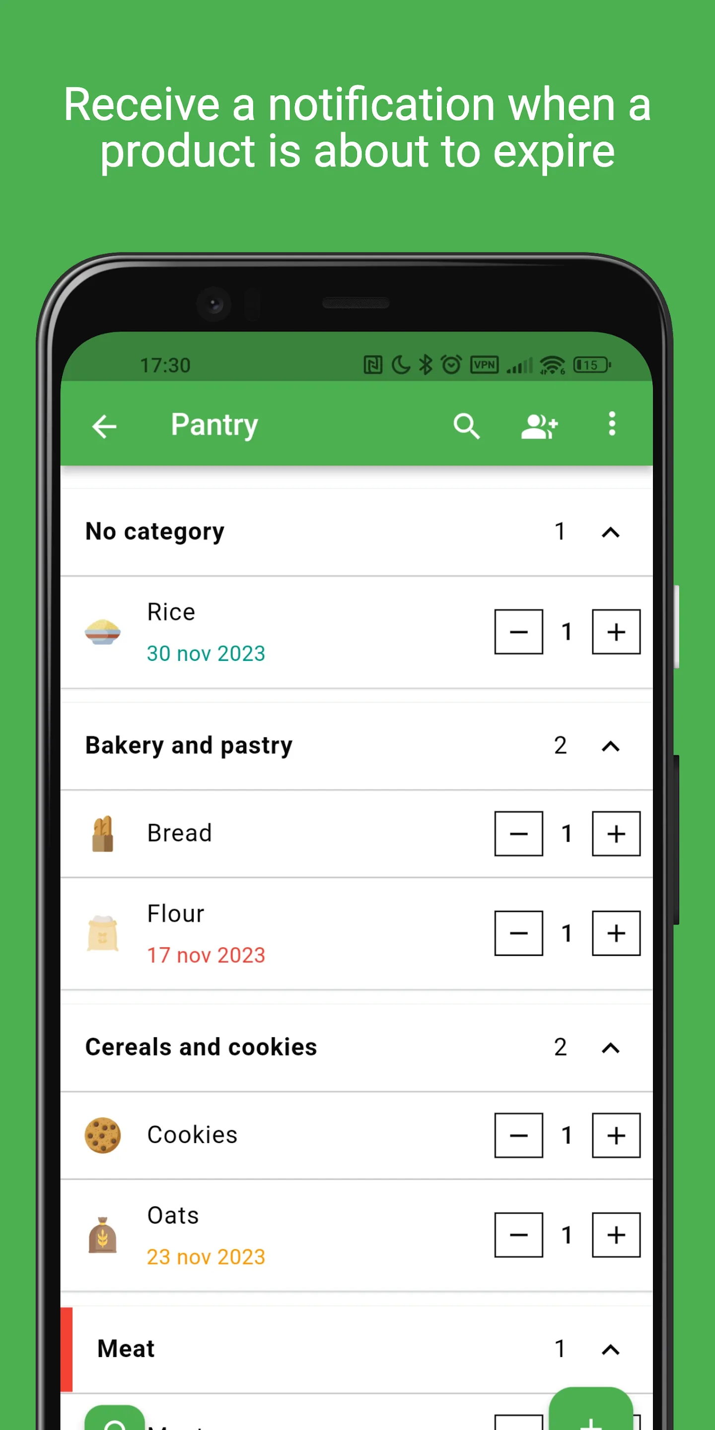 Grocery shared list and pantry | Indus Appstore | Screenshot