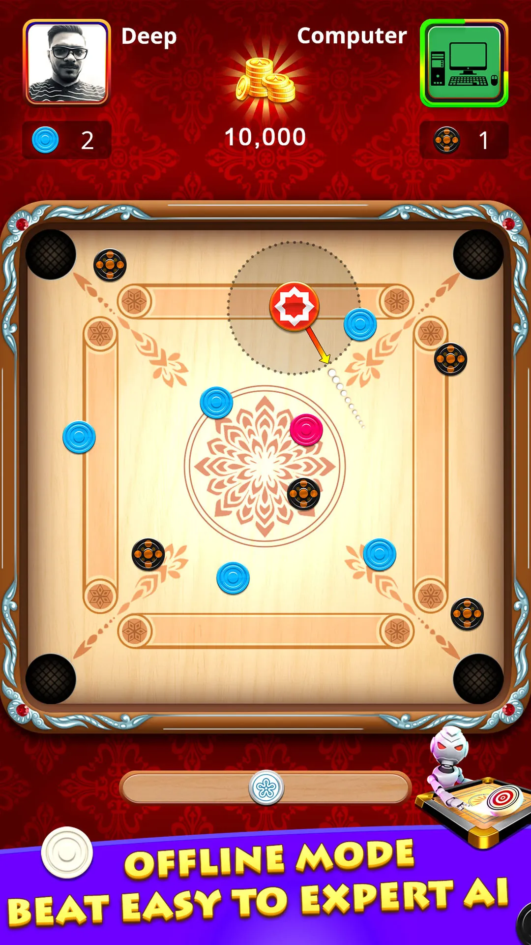 World Of Carrom :3D Board Game | Indus Appstore | Screenshot