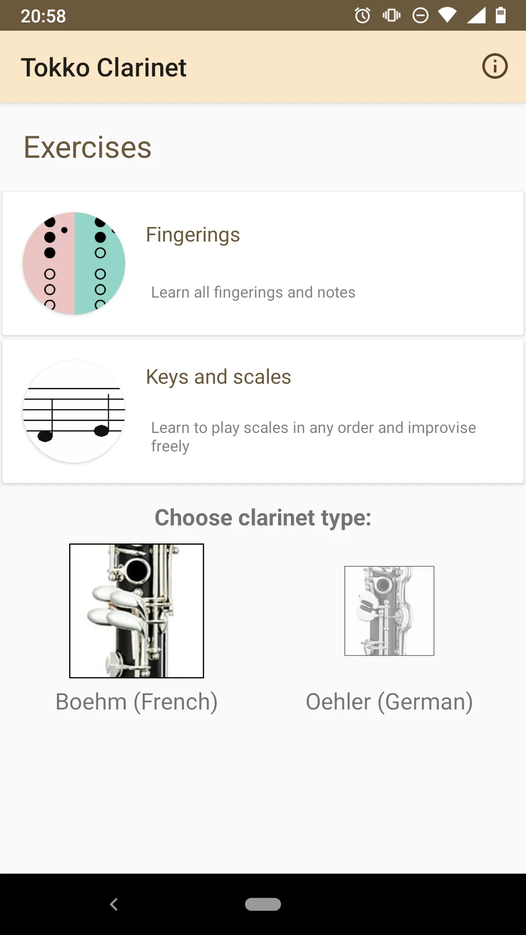 Tokko Clarinet | Indus Appstore | Screenshot