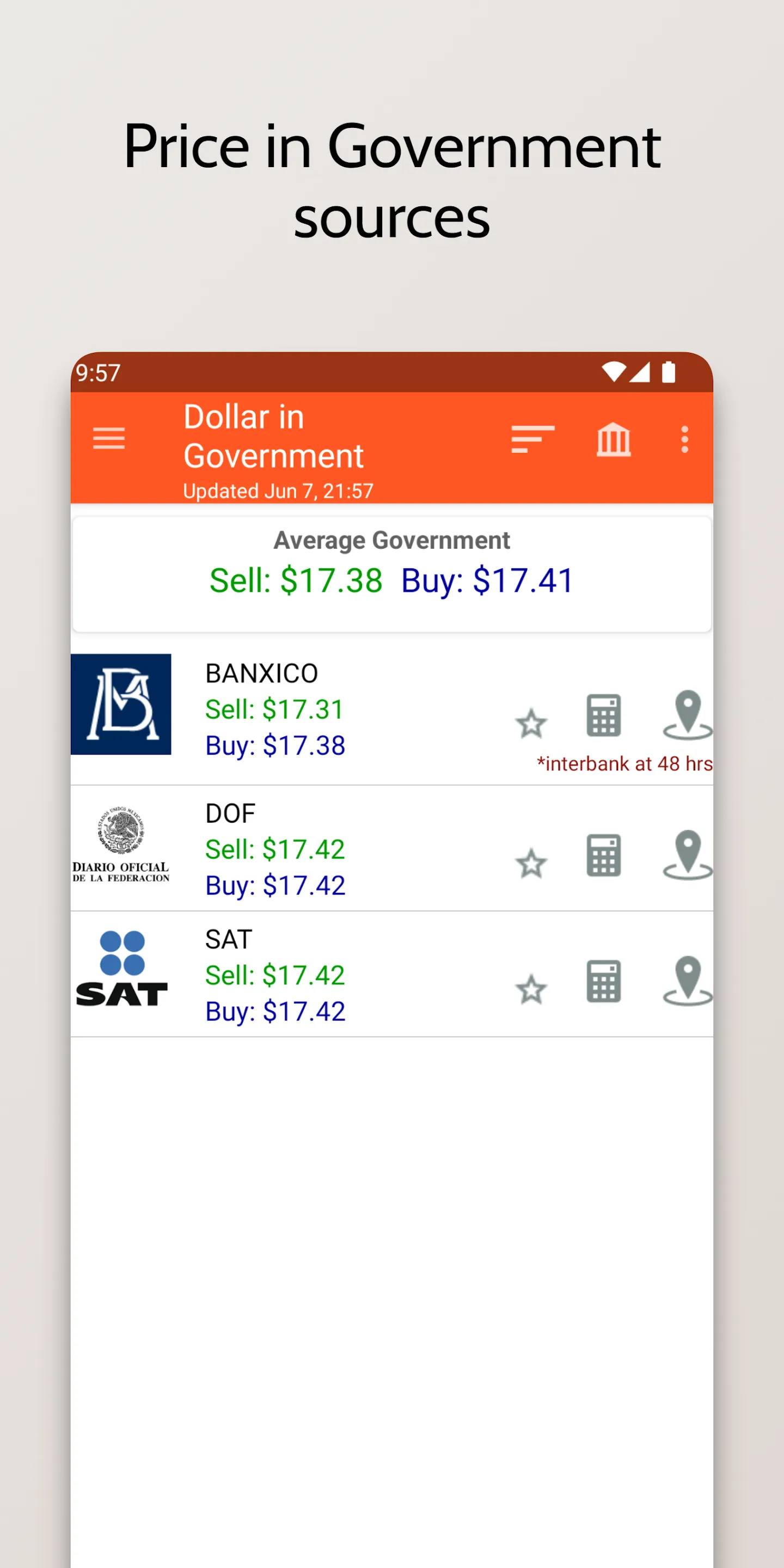 Dollar and Euro in Mexico | Indus Appstore | Screenshot