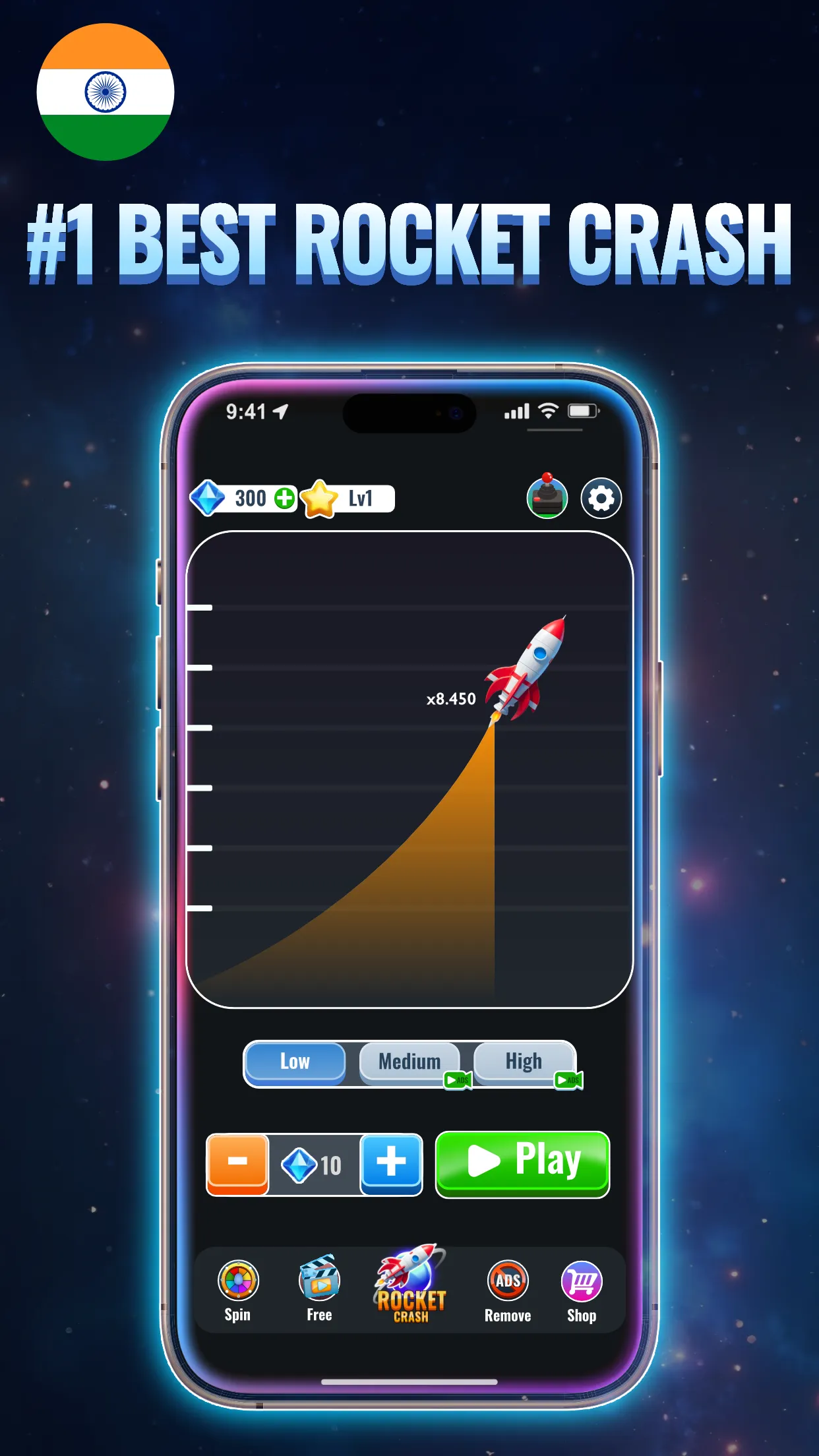 Crash Rocket - Rocket Game | Indus Appstore | Screenshot