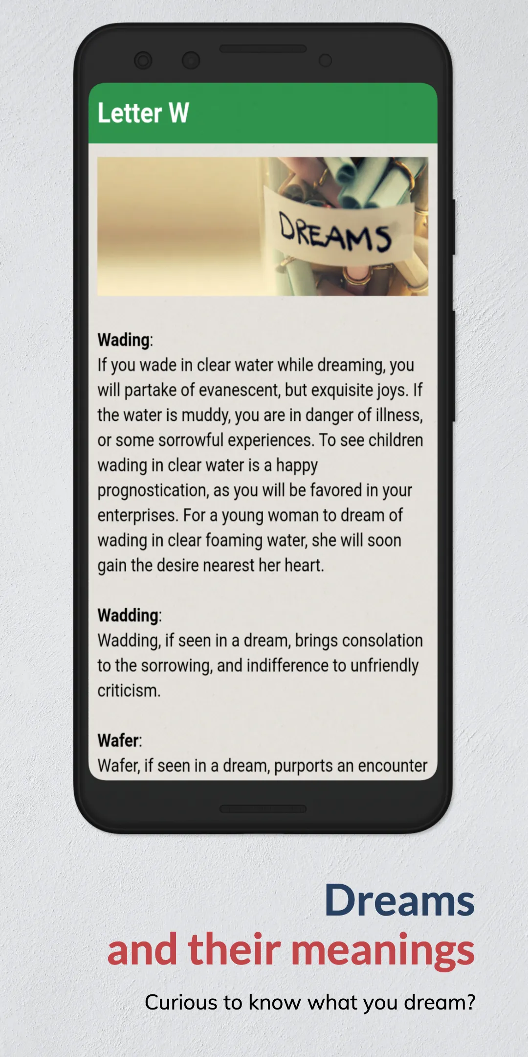 Dreams and their meanings | Indus Appstore | Screenshot