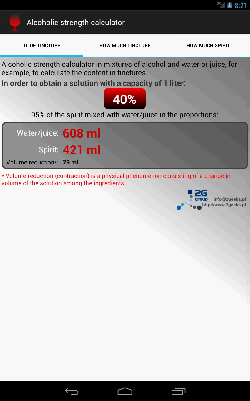 Alcoholic strength calculator | Indus Appstore | Screenshot