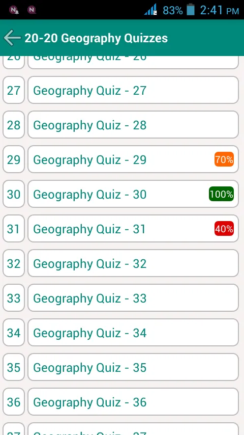 20-20 Geography Quiz | Indus Appstore | Screenshot