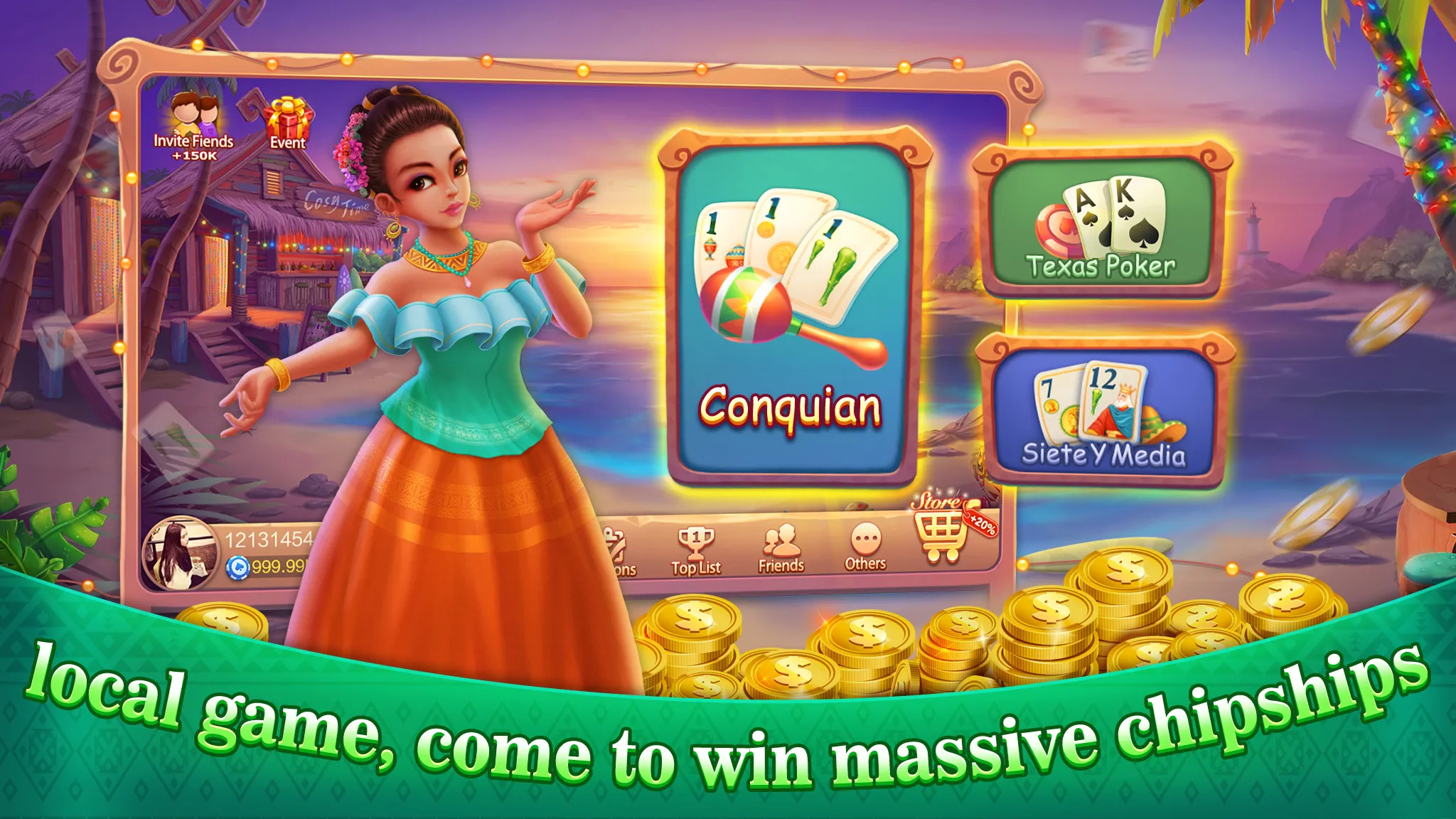 Conquian - Siete Y Media Burro | Indus Appstore | Screenshot