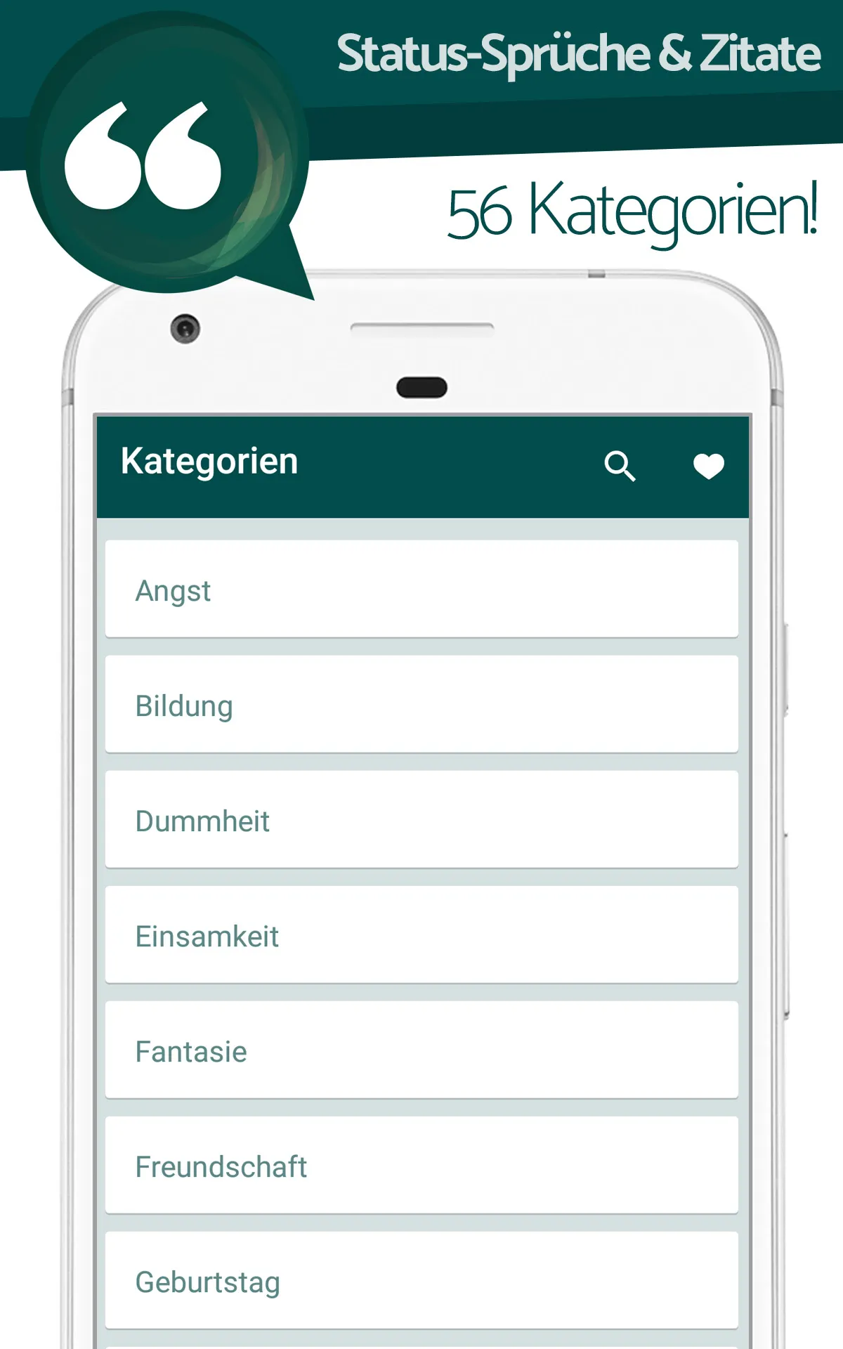 German Status-Sprüche & Zitate | Indus Appstore | Screenshot