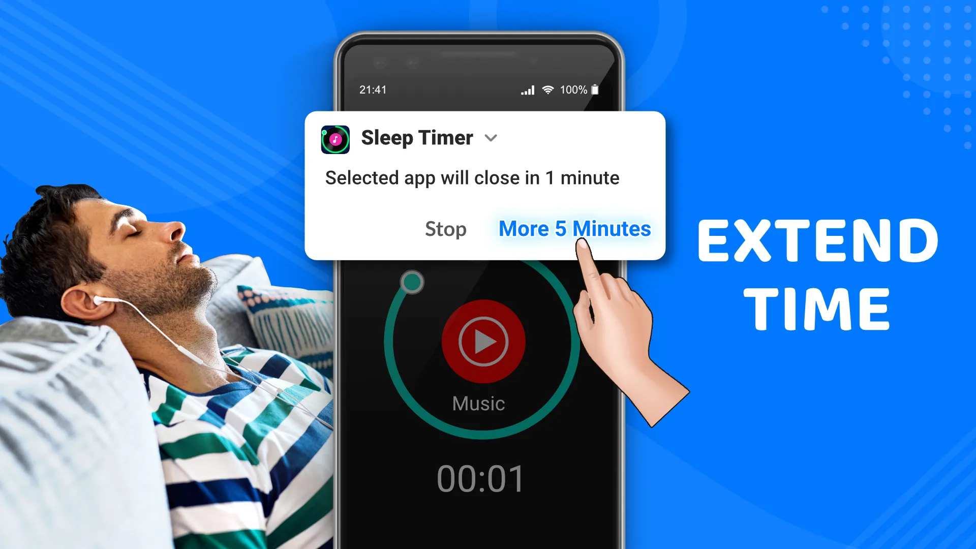 Sleep Timer: Turn Music Off | Indus Appstore | Screenshot