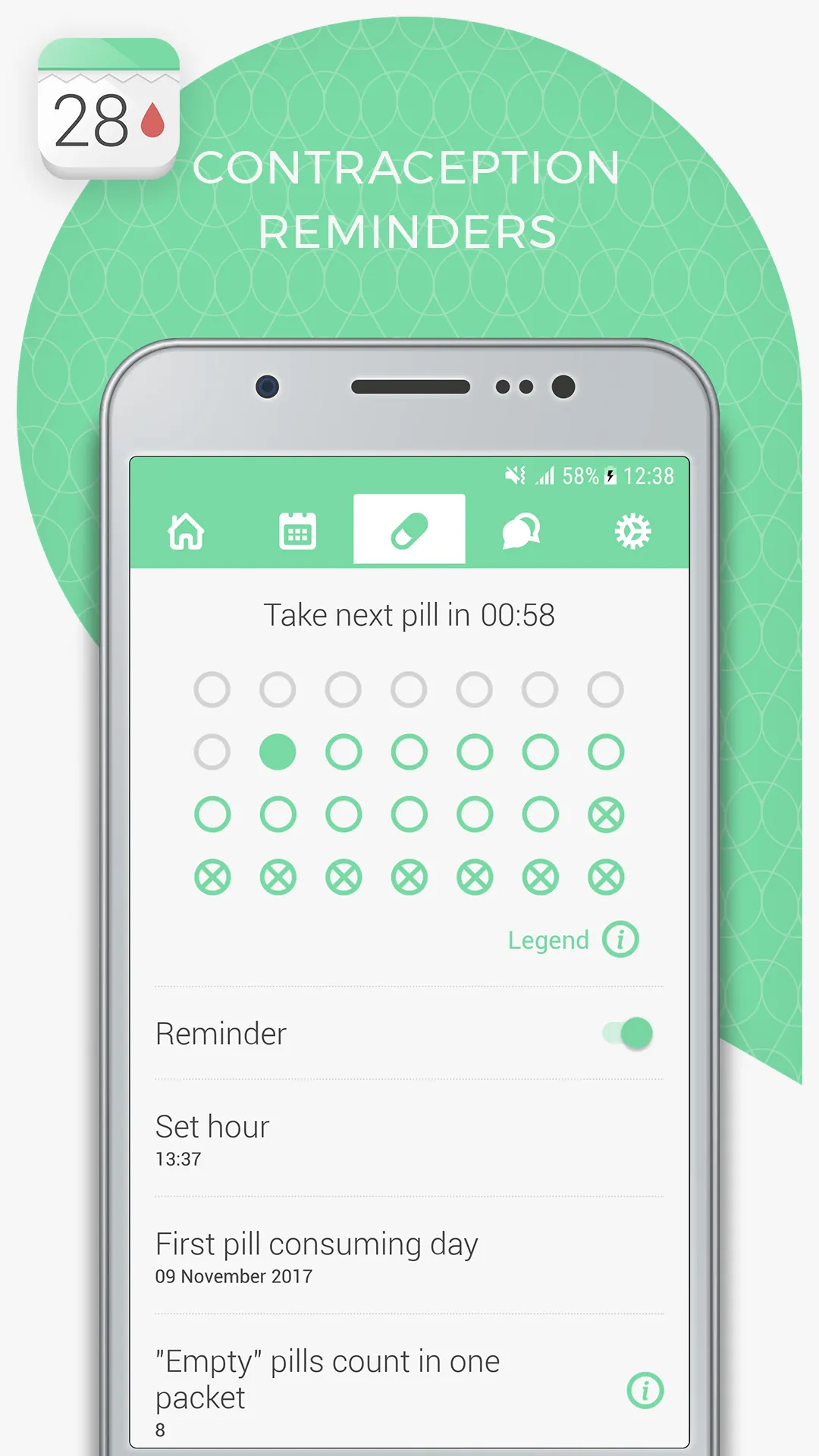 Easy Period Calendar ovulation | Indus Appstore | Screenshot