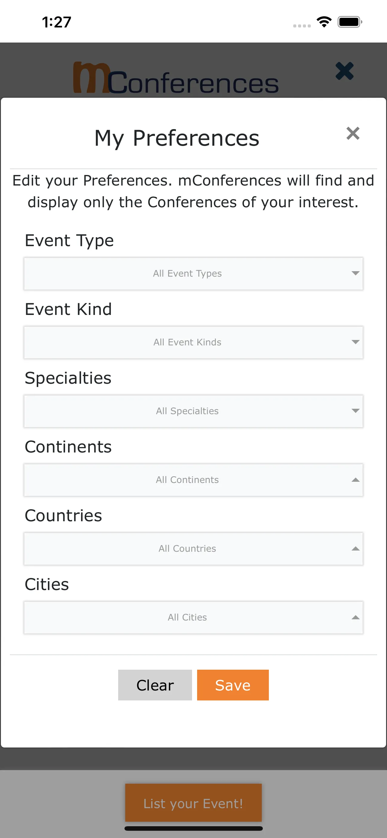 mConferences Medical Events | Indus Appstore | Screenshot