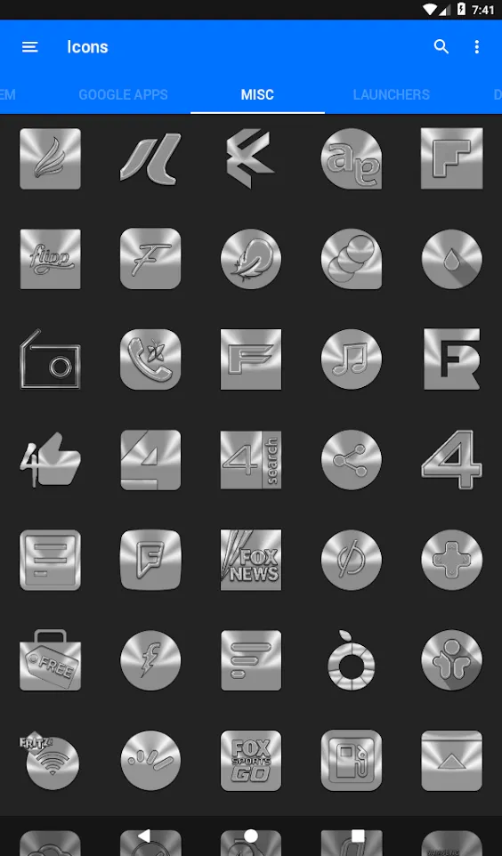 Silver and Chrome Icon Pack | Indus Appstore | Screenshot