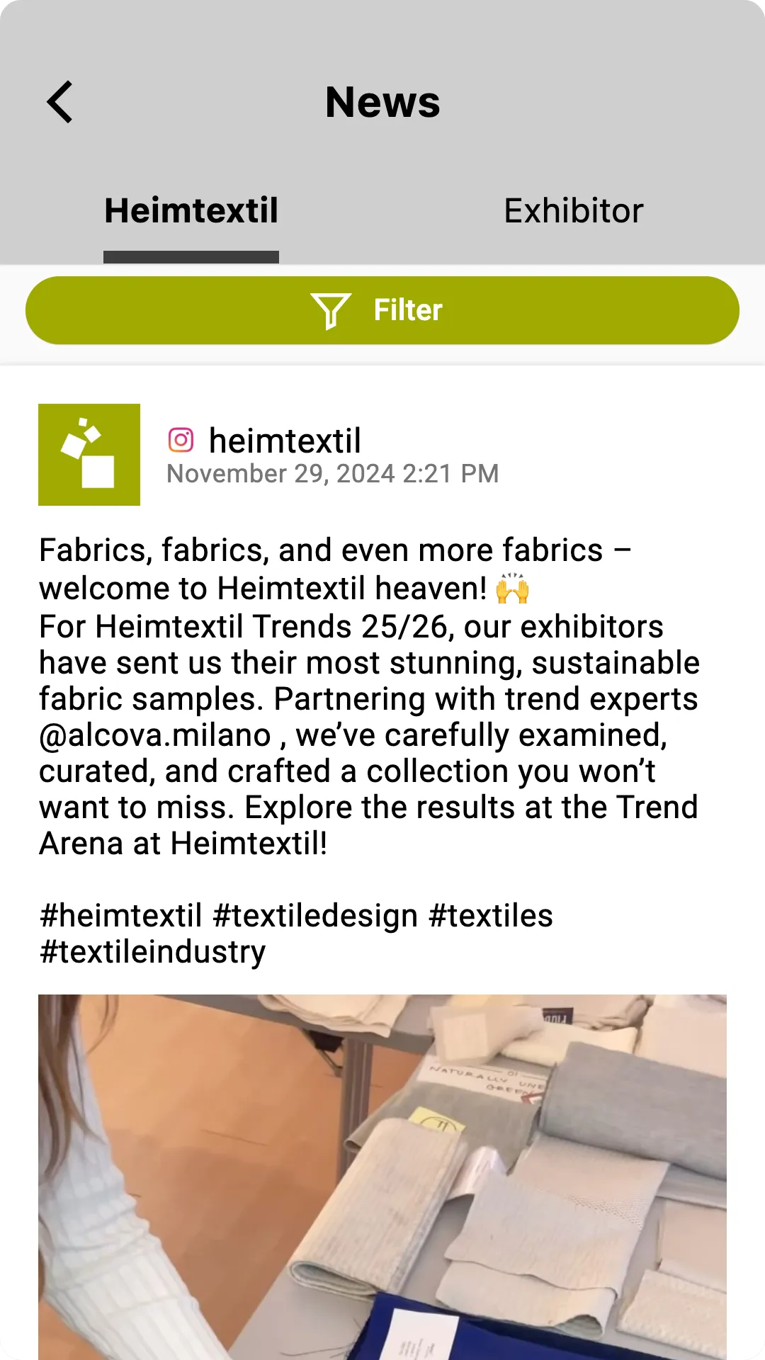 Heimtextil | Indus Appstore | Screenshot