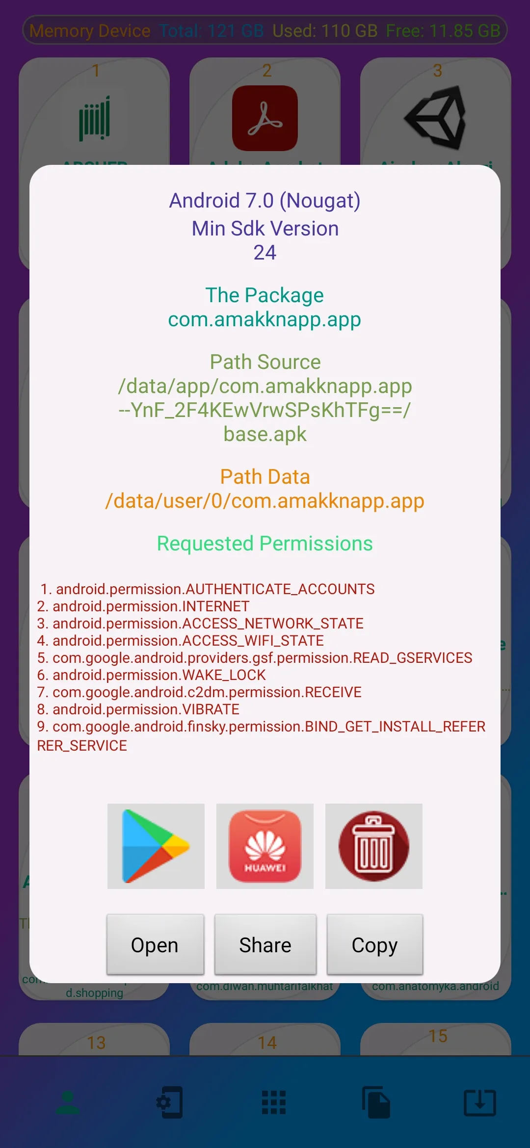 Applications Manager Share | Indus Appstore | Screenshot