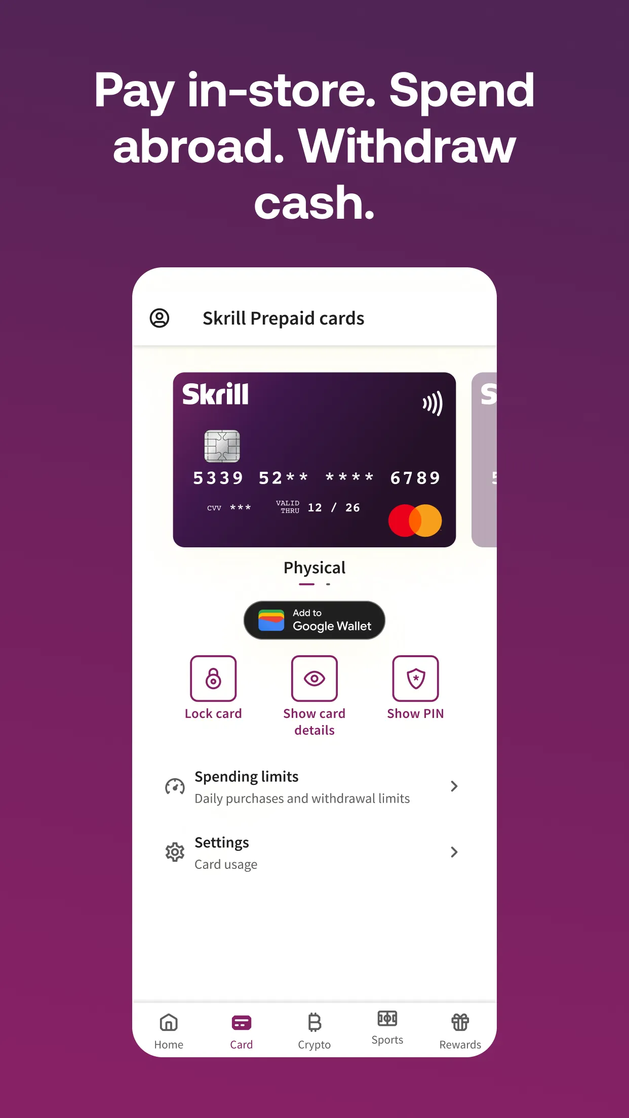 Skrill - Pay & Transfer Money | Indus Appstore | Screenshot