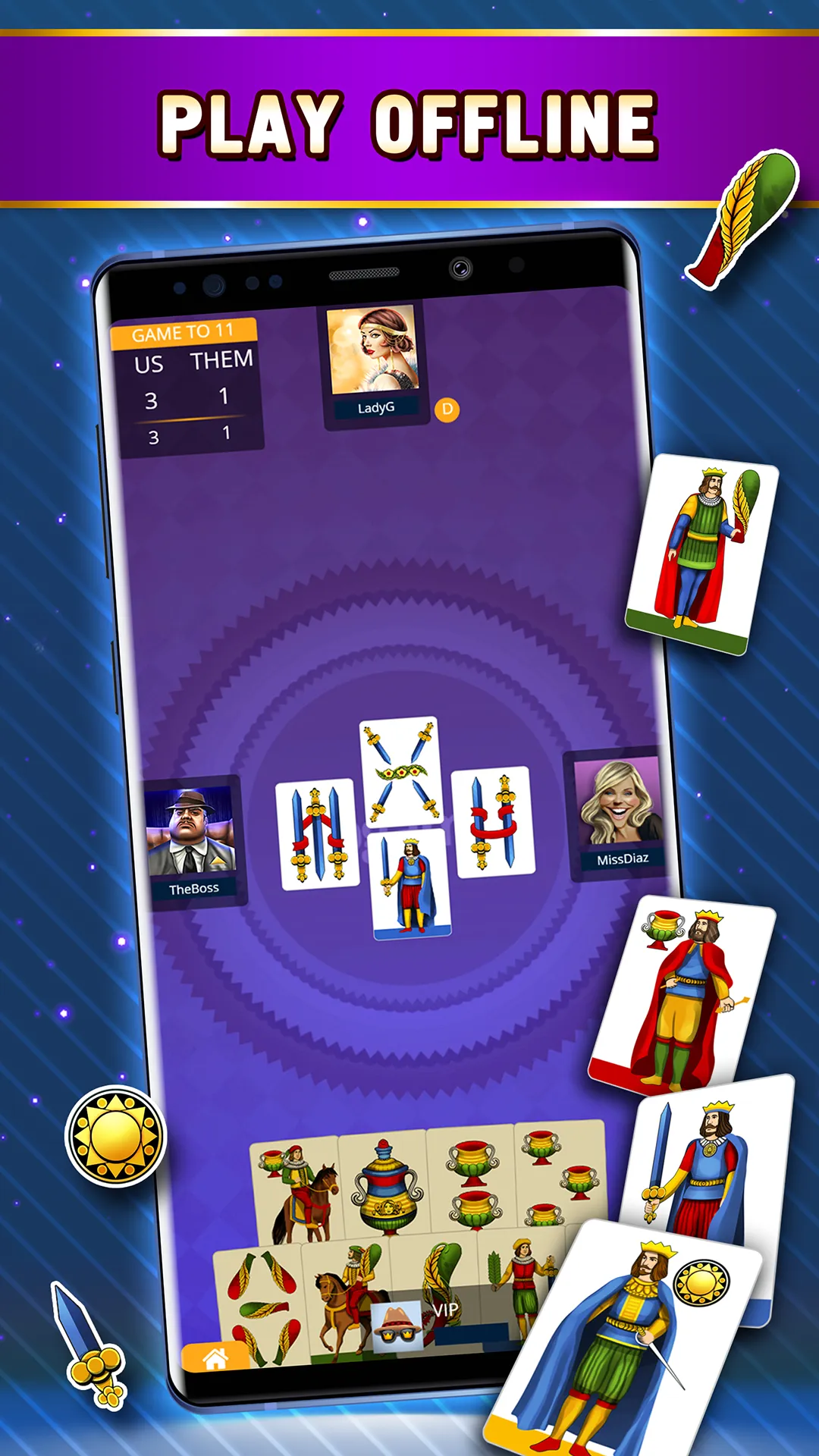 Tressette Offline - Card Game | Indus Appstore | Screenshot