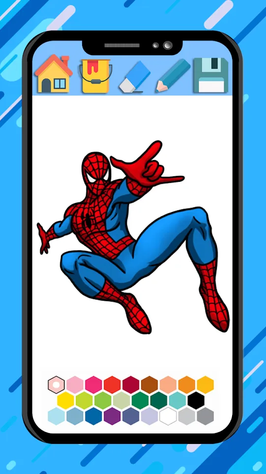 Spider super hero coloring man | Indus Appstore | Screenshot