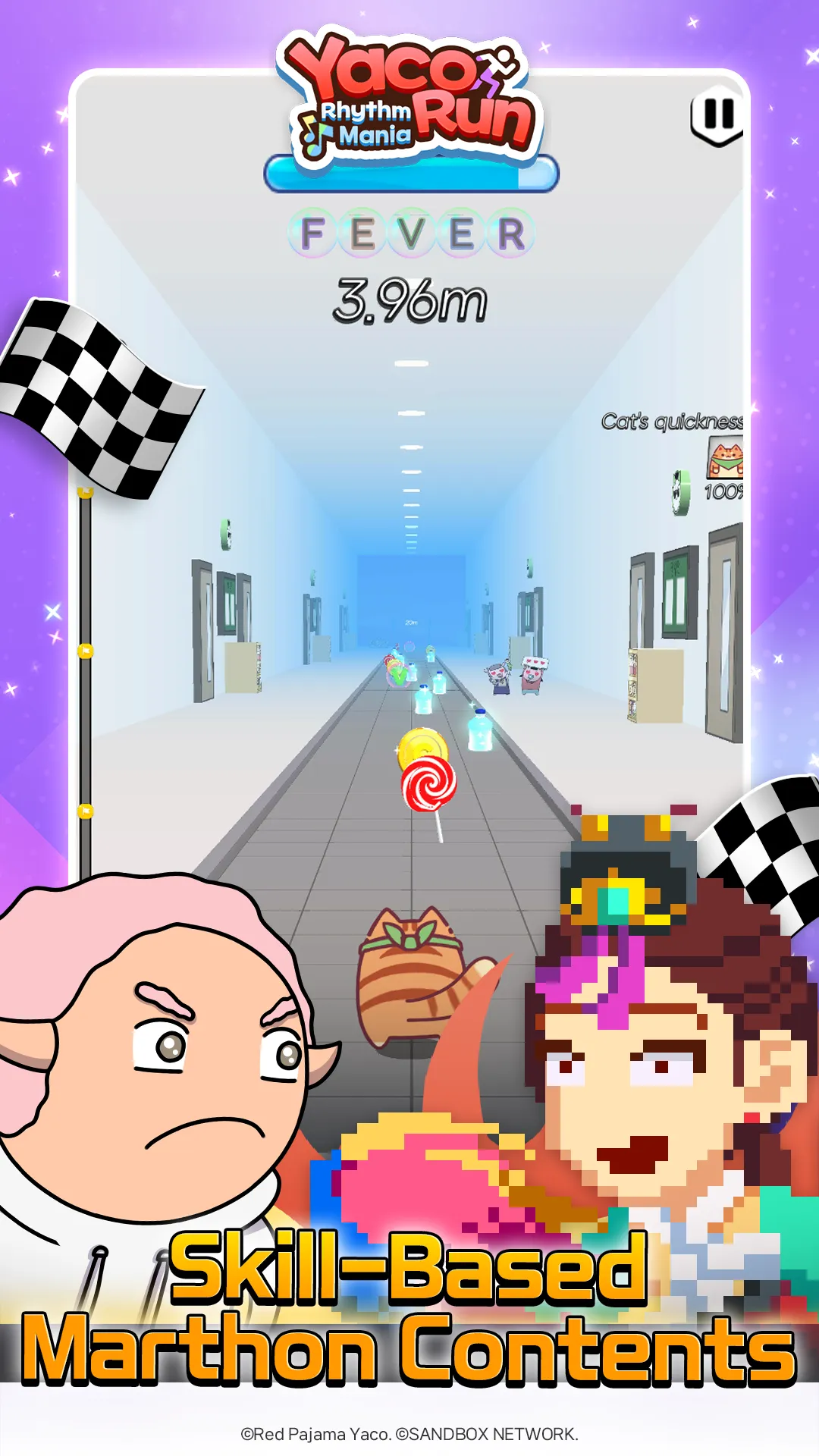 Yaco Run Rhythm - Cat SnackBar | Indus Appstore | Screenshot