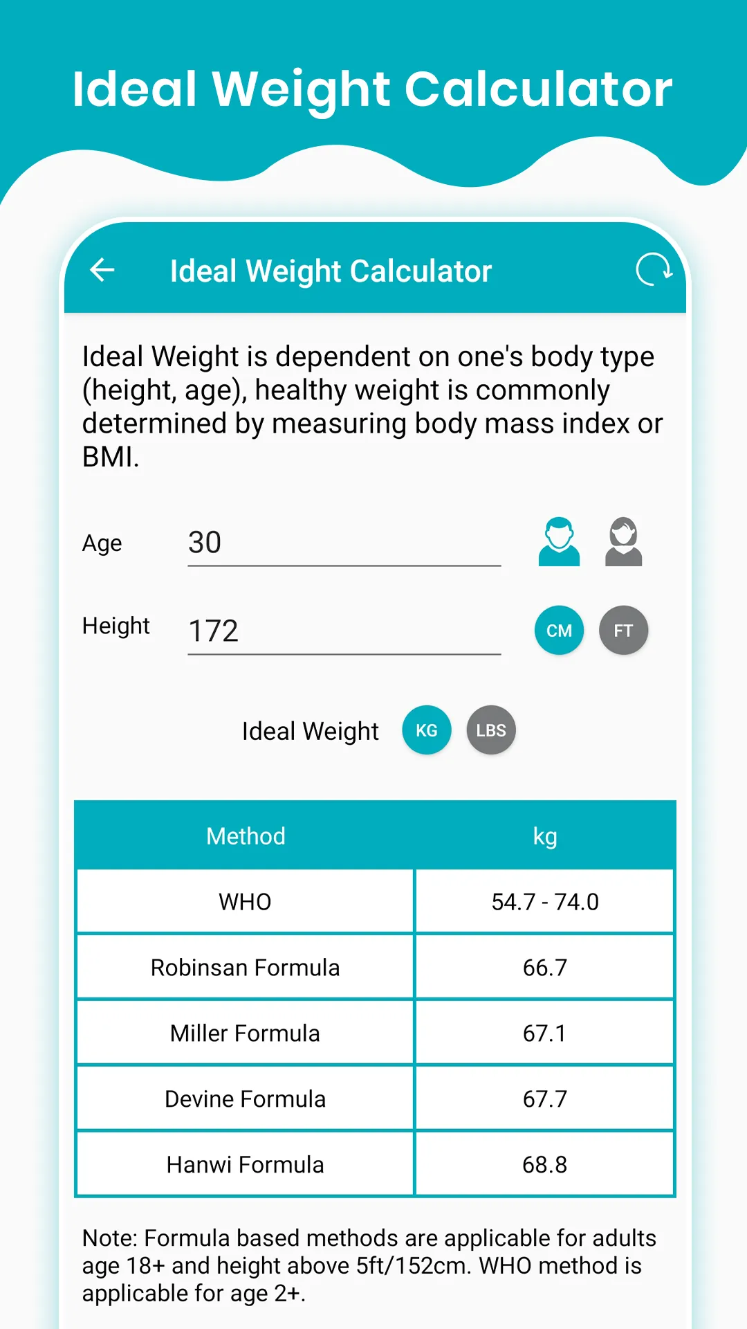 BMI Calculator & Ideal Weight | Indus Appstore | Screenshot