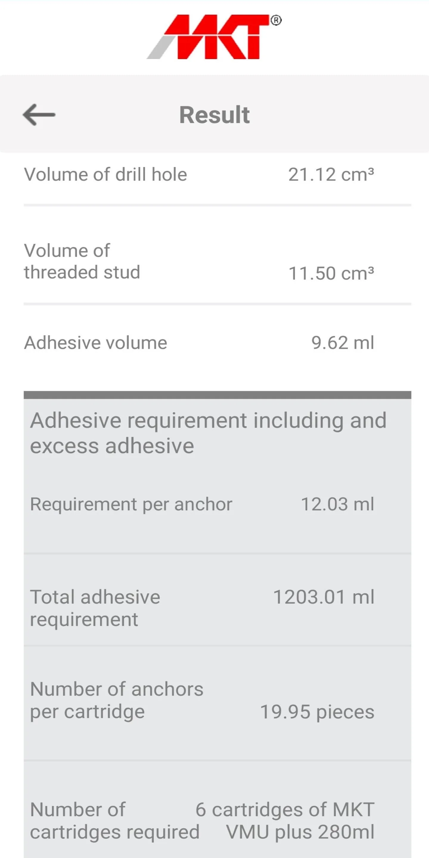 MKT Adhesive Volume | Indus Appstore | Screenshot