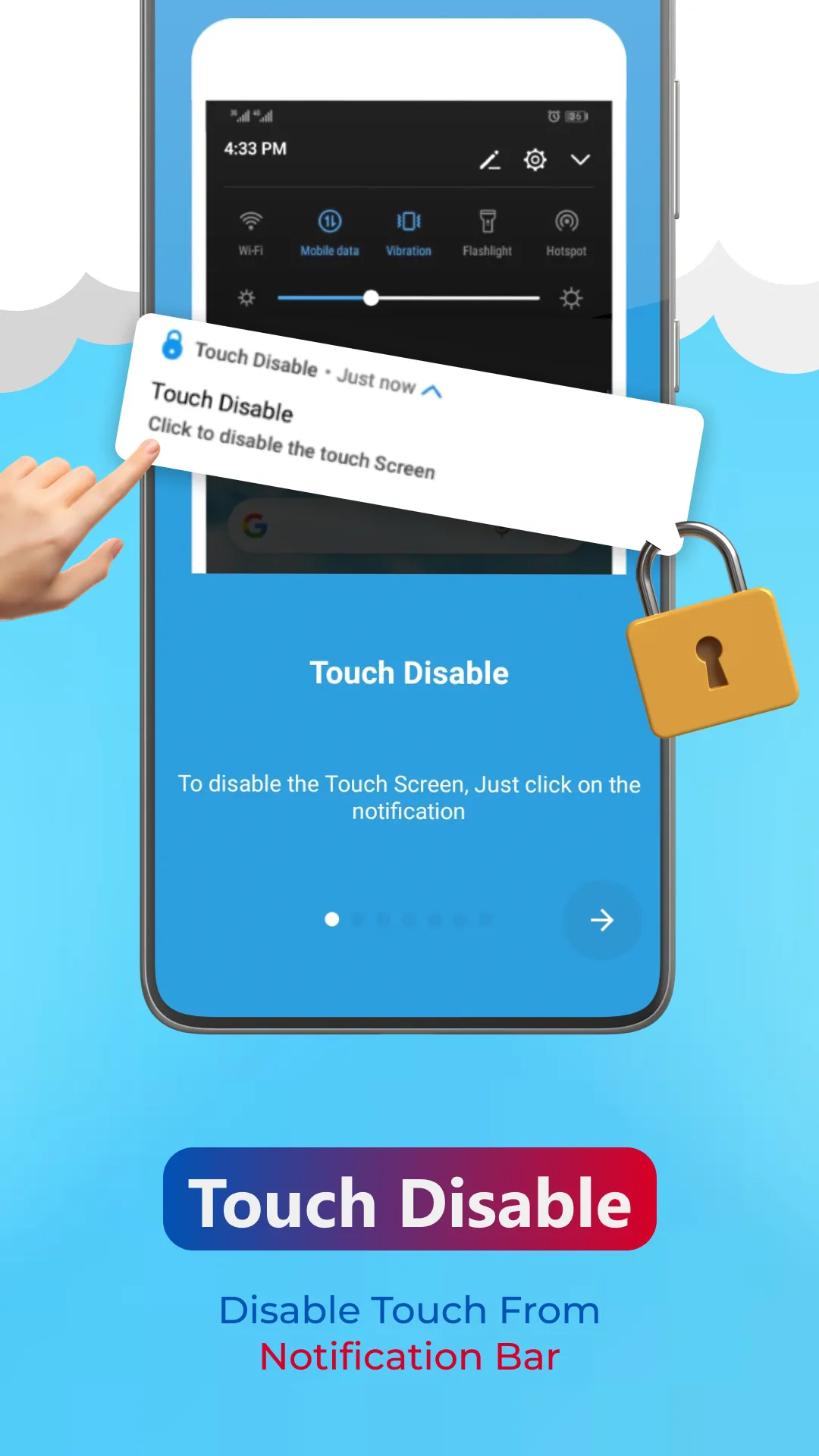 Touch Disabler - Touch Blocker | Indus Appstore | Screenshot