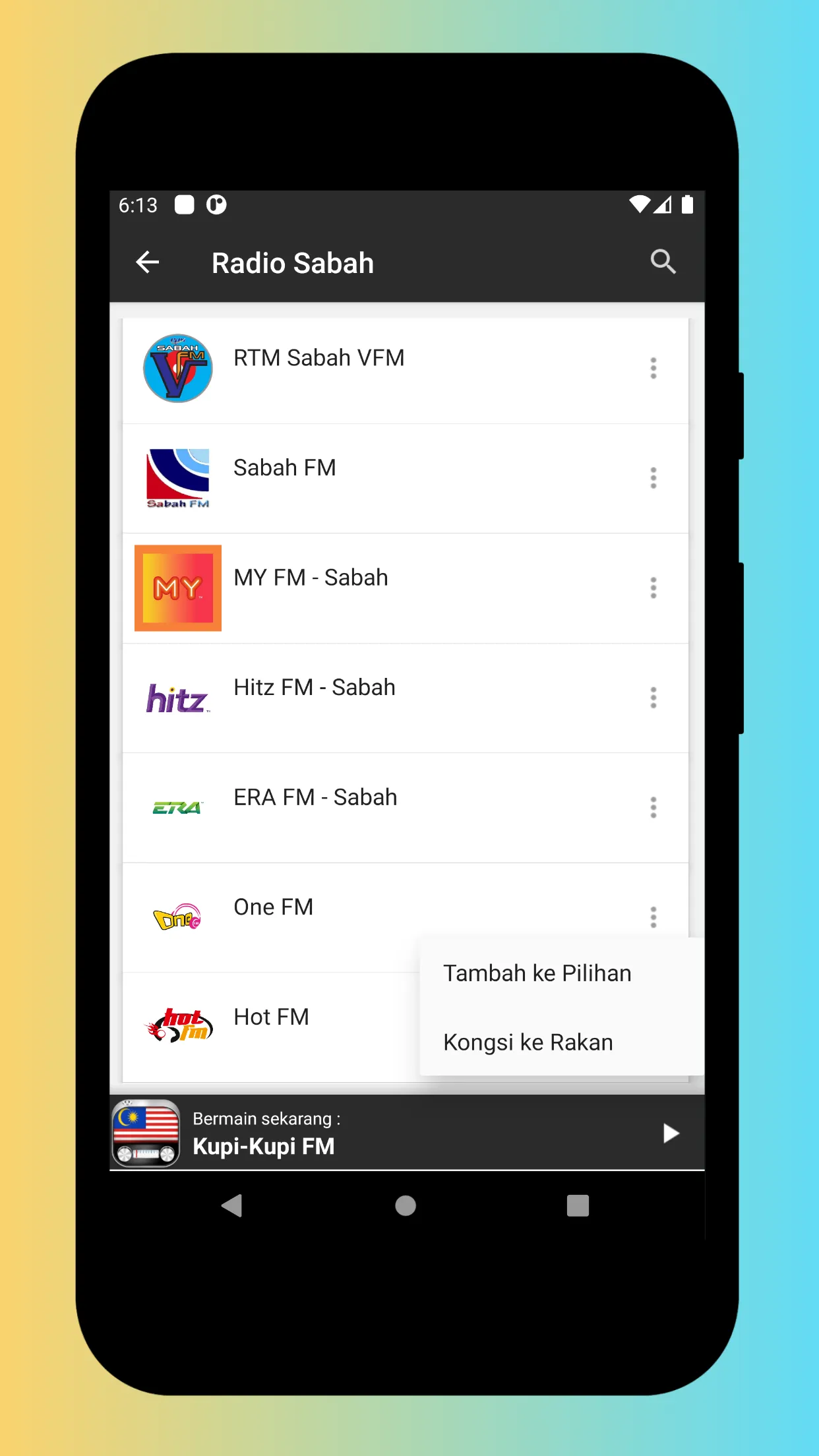 Radio Malaysia - Radio FM & AM | Indus Appstore | Screenshot