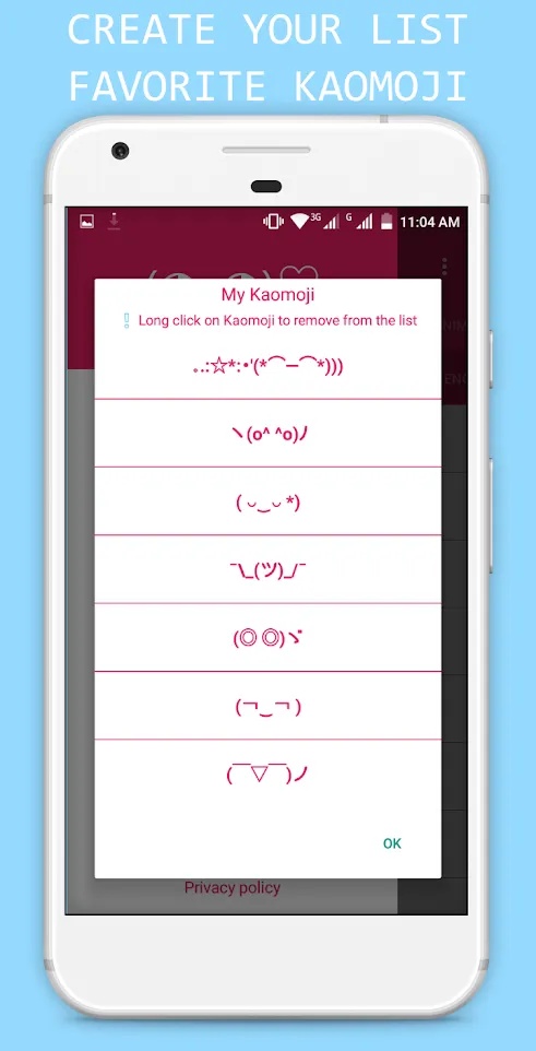 Kaomoji - Japanese Emoticons | Indus Appstore | Screenshot