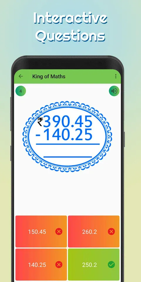 King of Maths | Indus Appstore | Screenshot