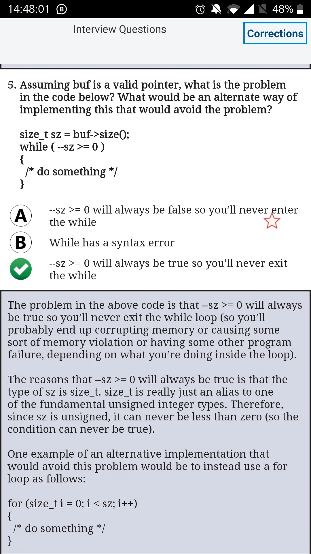 MCQ C ++ Training With detaile | Indus Appstore | Screenshot