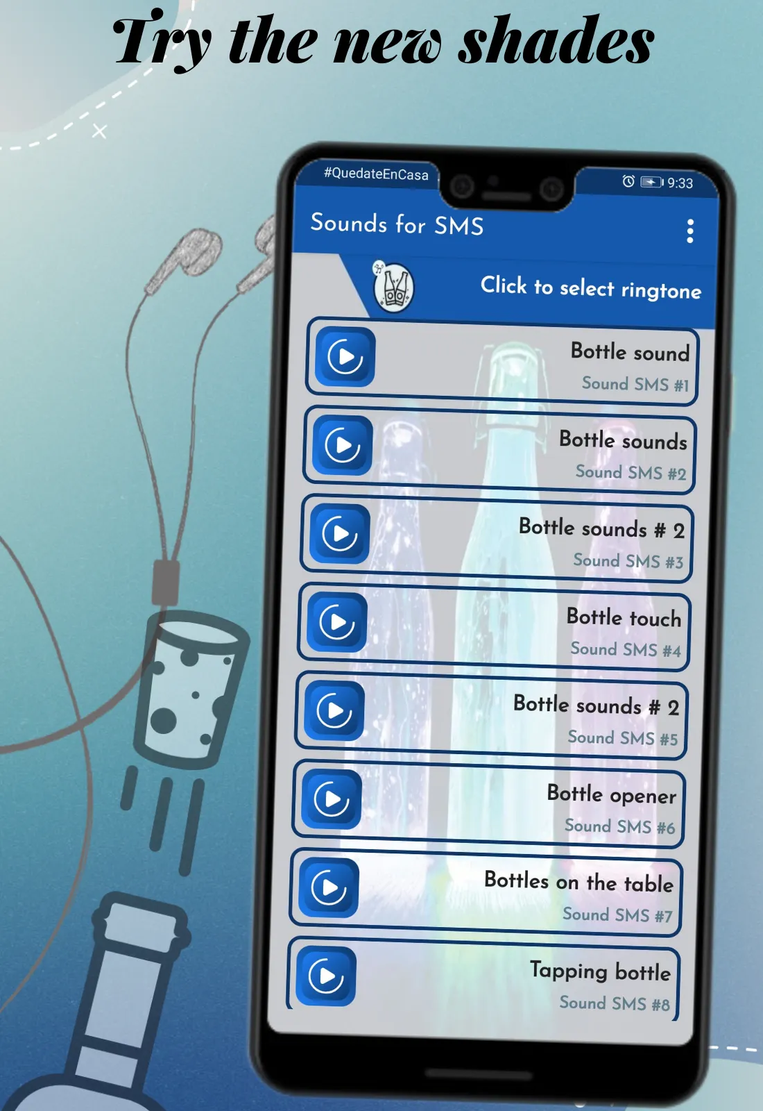 Bottle sounds, bottle tones | Indus Appstore | Screenshot