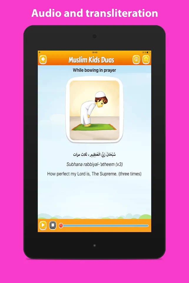 Daily duas for kids Muslim dua | Indus Appstore | Screenshot