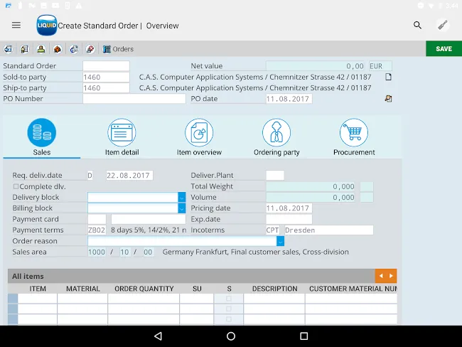 Liquid UI Client for SAP | Indus Appstore | Screenshot