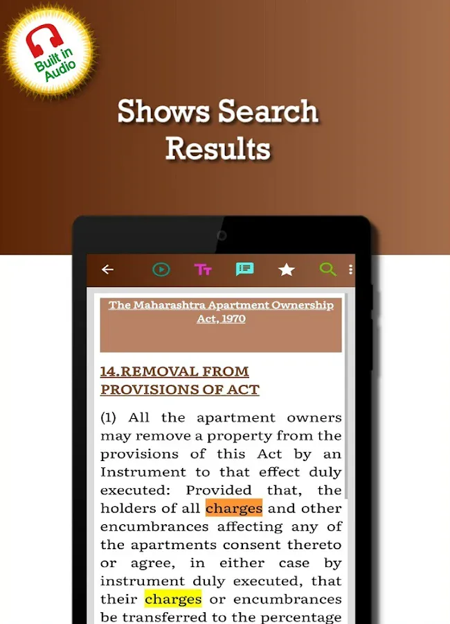 Maharashtra Apartment Ownership Act 1970 | Indus Appstore | Screenshot