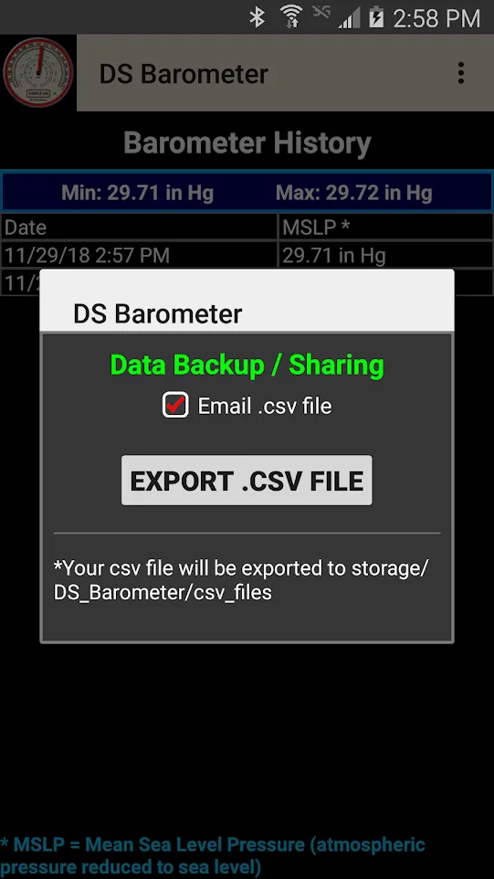 DS Barometer - Altimeter and W | Indus Appstore | Screenshot