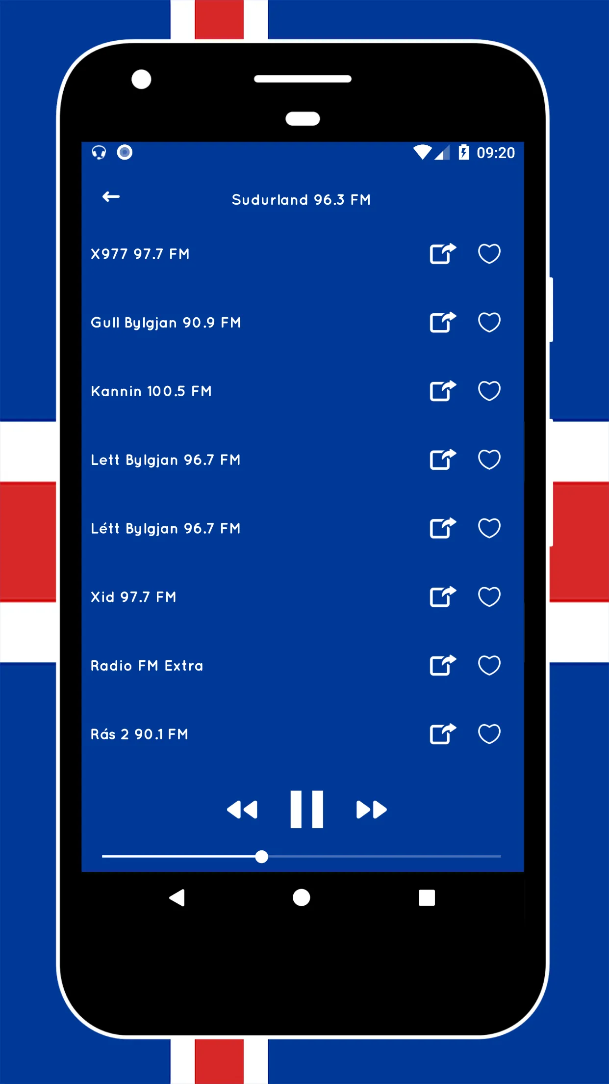 Radio Iceland - DAB Radio FM | Indus Appstore | Screenshot